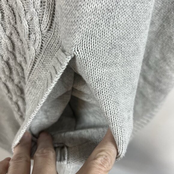 Cabi Women’s Cowl Neck Gray Poncho Sweater With Kangaroo Pouch Size XS Oversized - Picture 6 of 11